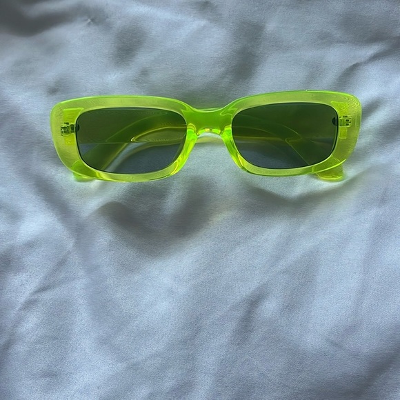 “Neon Rectangle Sunglasses” - Picture 1 of 5